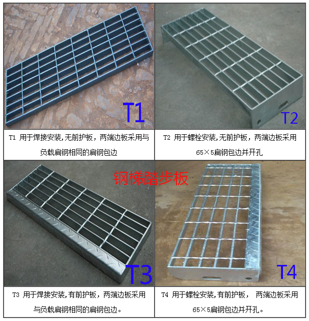 t1、t2、t3和t4型鋼格板產(chǎn)品參考圖片