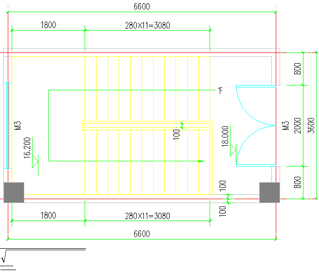 樓梯踏步板平面圖